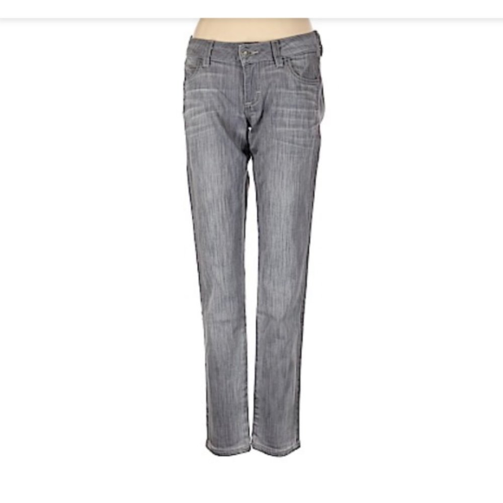 Siwy Mid Rise Soft Gray  Designer Jeans